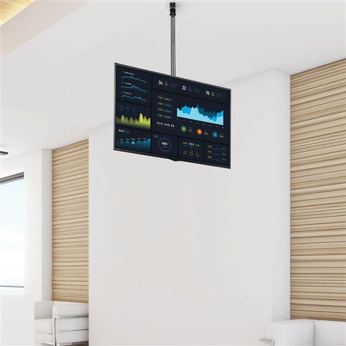 Startech Ceiling Tv Mount, Telescopic 1-1.5M Pole, 32" To 75", 5Yr