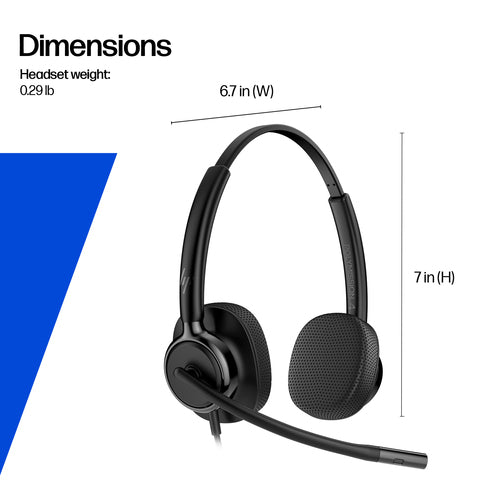 HP Poly Mission 425 Stereo Usbwired Headset