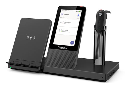 Yealink Dect Wireless (Wh67) Ms Convertible Headset , 4" Touch Screen Base , Speakerphone