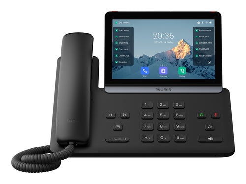 Yealink (Sip-T88W) Ip Phone, 7" Touchscreen, Android 13, Hd Voice, Bluetooth 5.0, Wi-Fi 6,