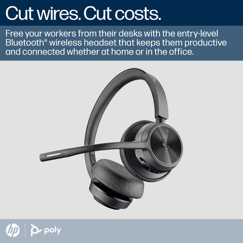HP Poly Voyager 4320 Oth Wireless Ms Stereo Headset W/Charging Stand, Bt700 Dongle , Usb-A