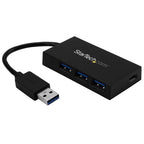 StarTech 4 Port USB 3.0 Hub (USB-A), 3 USB-A & USB-C, Self/Bus Power 2Yr
