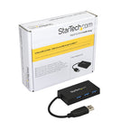 Startech 4 Port USB 3.0 Hub 5Gbps - 3 Usb-A & 1 Usb-C - USB Bus Powered
