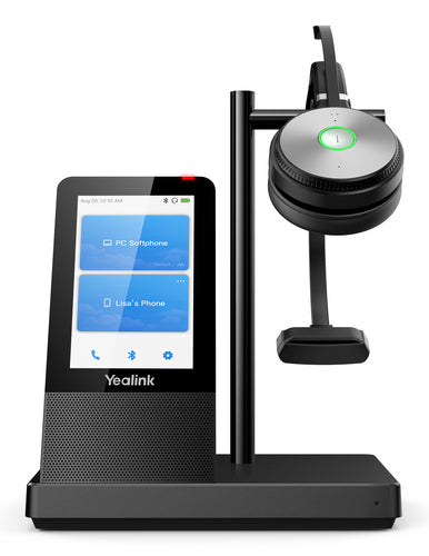 Yealink Dect Wireless (Wh66) Uc Mono Headset , 4" Touch Screen Base , Speakerphone