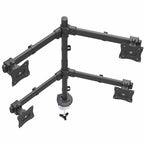 Startech Quad Monitor Desk Mount <27", <8Kg, Full Motion, H/Adj, Vesa, Black, 5Yr