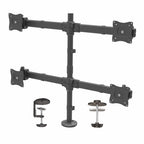 StarTech Quad Monitor Desk Mount <27″, <8Kg, Full Motion, H/Adj, Vesa, Black