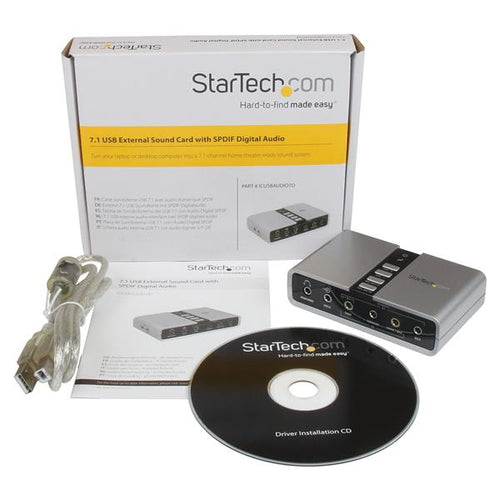 Startech 7.1 USB Audio Adapter Sound Card With Spdif Digital Audio 2Yr