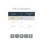 Startech Usb-C (T/Bolt3) To Dp1.4 Adapter, 8K, 3Yr