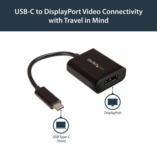 Startech Usb-C (T/Bolt3) To Dp1.4 Adapter, 8K, 3Yr