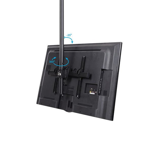 Startech Ceiling Tv Mount,Tilt, Swivel, 0.50-0.90M Pole, 32" - 75", Up To 600X400 Vesa, 5Y