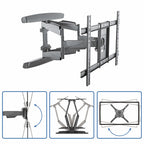 Startech Tv Wall Mount, Full Motion, Up To 70", 45Kg, Up To 600X400 Vesa, 5Yr
