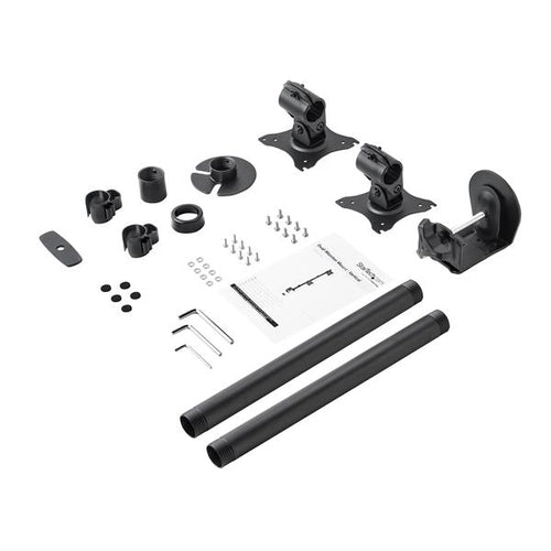 Startech Dual Monitor Desk Mount <34", <10Kg, Full Motion, Vertical, Vesa, Black, 5Yr