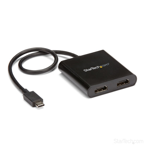 Startech Usb-C (T/Bolt3) To 2X HDMI Adapter, Dual Displays, 3Yr