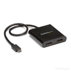 Startech Usb-C (T/Bolt3) To 2X HDMI Adapter, Dual Displays, 3Yr