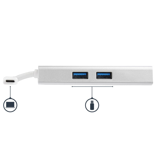 Startech Usb-C Multiport Adapter, 4K, Hdmi, Gbe, Usb(2), Single Display, 48W, 3Yr