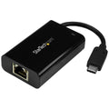 Startech Usb-C To Gbe Adapter, Tb3 Compatible, Usb-C Pd, Black, 2Yr