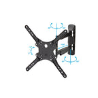 Startech Tv Wall Mount, Full Motion, 32-55", 35Kg, Up To 400X400 Vesa, Black, 5Yr