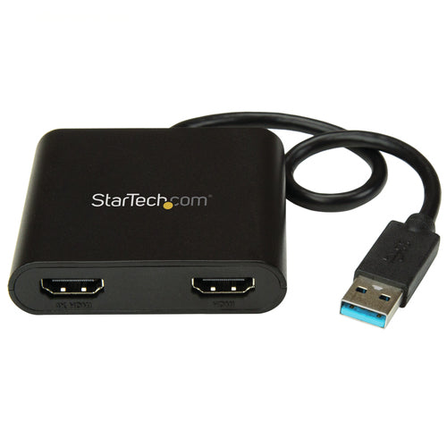 Startech USB 3.0 To Dual HDMI Adapter, 4K, 2Yr