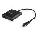 Startech USB 3.0 To Dual HDMI Adapter, 4K, 2Yr