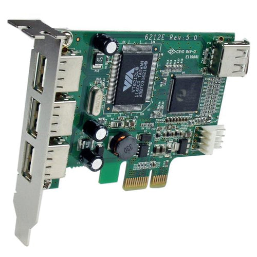 Startech 4 Port USB 2.0 Pcie Card - Low Profile 2Yr