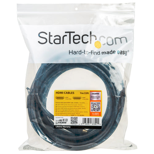 Startech 7M Premium High Speed HDMI 2.0 Cable 4K 60Hz Hdr, M/M, Ltw
