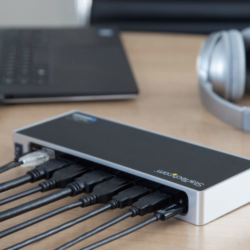 Startech Usb-C Usb-A Hybrid 4K Dock, Dual Display,Hdmi(2),Dp(2),Usb(6),Usb-C,No Pd,3Yr