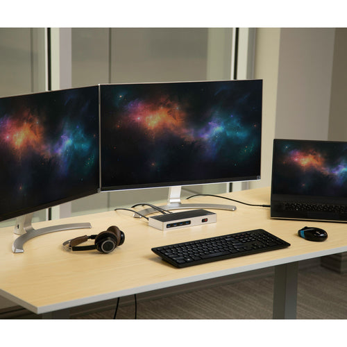 Startech Usb-C Usb-A Hybrid 4K Dock, Dual Display,Hdmi(2),Dp(2),Usb(6),Usb-C,No Pd,3Yr