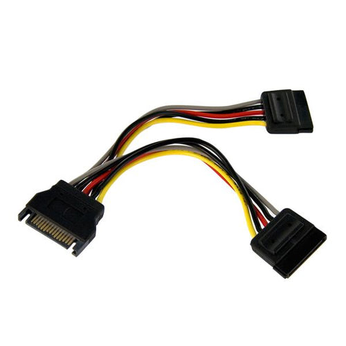 Startech 6" Sata Power Y Splitter Cable Adapter - M/F, Ltw