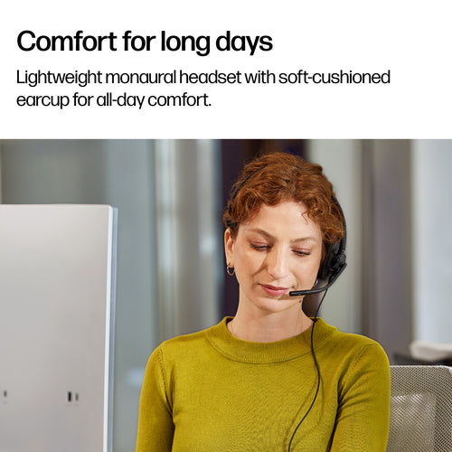 HP Poly Mission 415 Mono USB Wired Classic Headset (Foam Earcushion)