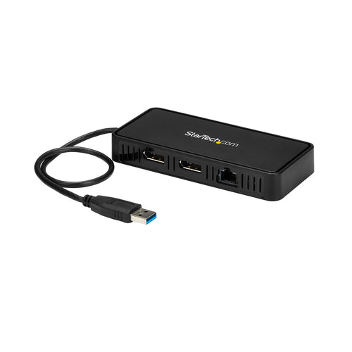 Startech USB 3.0 Mini 4K Dock, Dual Display, Dp(2), Rj45, USB Powered, 3Yr