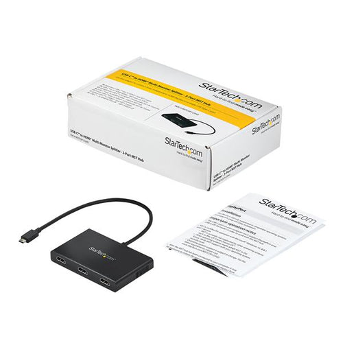 Startech Usb-C Multiport Adapter, 4K, Hdmi(3), Triple Display, Windows, 3Yr