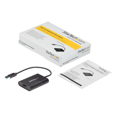 Startech USB 3.0 To Dp Adapter, 4K, USB Power, Windows Compatibility, 3Yr