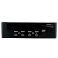 Startech 4 Port Kvm Switch, Dual Display, Dvi(5), Vga(5), Usba/B(4), Audio