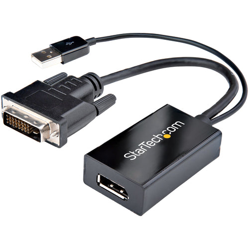 Startech Dvi-D To Dp Adapter, USB Power, 2Yr