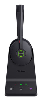 Yealink Bluetooth Dect (Wh68) Ms Headset, 4-Mic Hyrbid Anc And Noise Cancellation, Ch Base