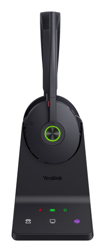Yealink Bluetooth Dect (Wh68) Ms Headset, 4-Mic Hyrbid Anc And Noise Cancellation, Ch Base