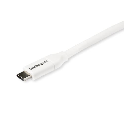 Startech 2M Usb-C To Usb-C Cable, 100W, White, 2Yr