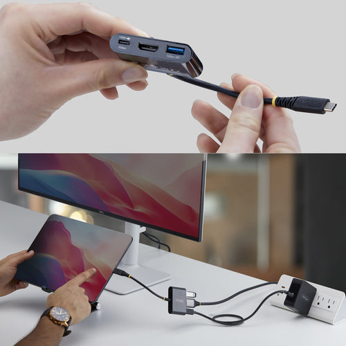 Startech Usb-C HDMI Multiport Hub, 140W, 4K 60Hz, USB 5Gbps, Black, 3 Yr