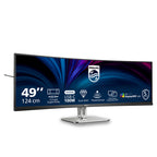 Philips 49" (32:9) Curve Monitor, 5K Va, Hdmi(2), Dp, Usb(4), Usb-C, Lan, Kvm, 4Yr