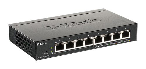D-Link 8-Port Gigabit Smart Managed Switch With 8 Poe+ Ports (64W)