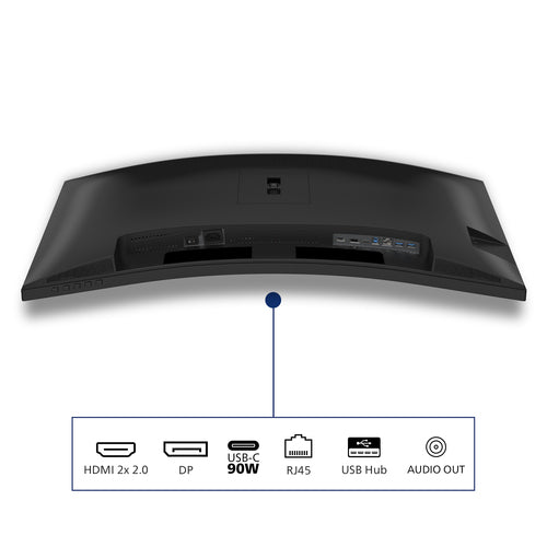 Philips 34" (21:9) Curve Monitor, Wqhd Va, Hdmi, Dp, Usb(5), Usb-C, Lan, Kvm, H/Adj, 4Yr