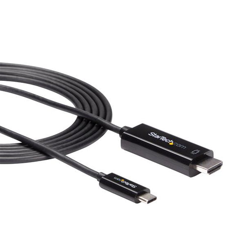 Startech 2M Usb-C To HDMI Cable - 4K 60Hz Usb-C HDMI 2.0 Video Adapter, Black, 3Yr