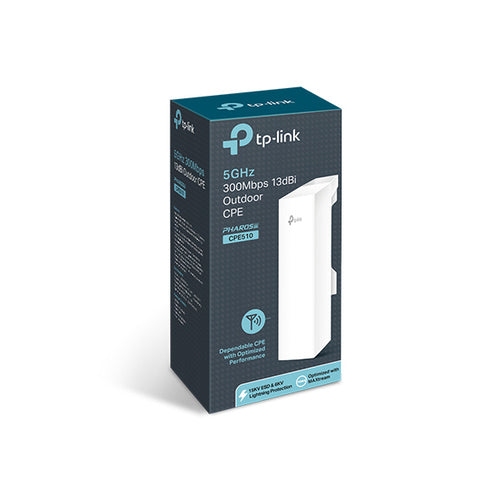 Tp-Link Wireless Outdoor Cpe, 5Ghz, 300Mps, 13Dbi, 3Yr