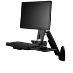 StarTech Wall Mount Workstation Vesa Monitor, Adjustable Standing Desk 2Yr