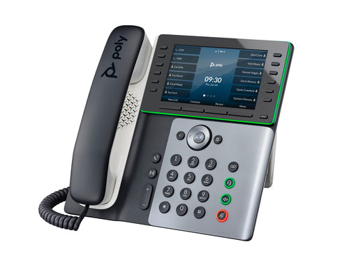 HP Poly Edge E550 Ip Phone, Noiseblock Ai And Acoustic Fence, Usb-C, Bluetooth/Wifi