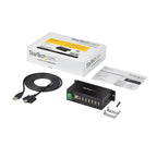 Startech 7 Port Usb2.0 Hub, Industrial, Metal, Esd & Surge Protection, Mount, 2Yr