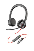 HP Poly Blackwire 8225 Uc , Stereo Usb-C Corded Headset , Anc , Inc Usb-A Adaptor