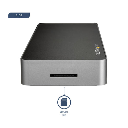 Startech Usb-C 4K Dock, Dual Display, Hdmi, Dp, Usb(4), Tb3 Compatible, 60W, Ac, 3Yr