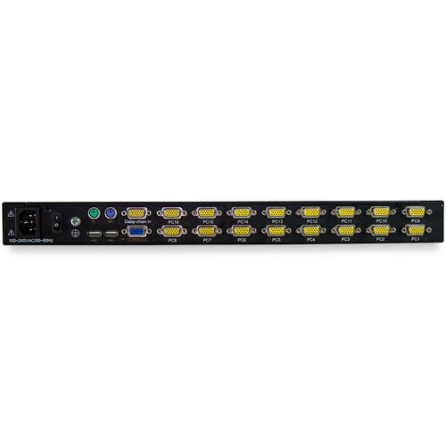 Startech 16 Port 1U VGA Kvm Console, 17" Lcd, Usb, Rackmount, 2Yr