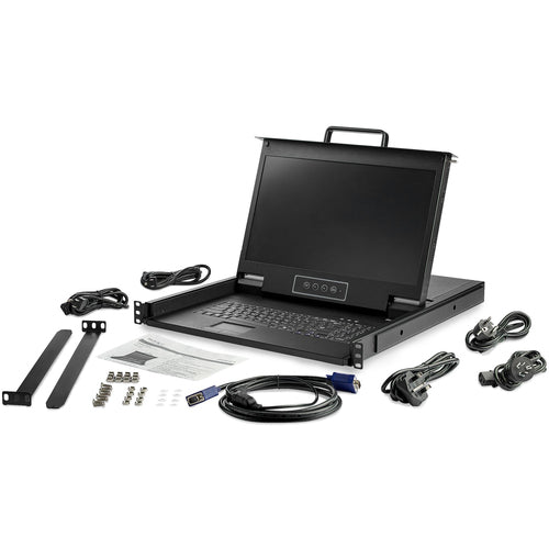 Startech 1 Port 1U VGA Kvm Console Hd - 17" LCD Vga, Rackmount Drawer W/Cables, 2Yr
